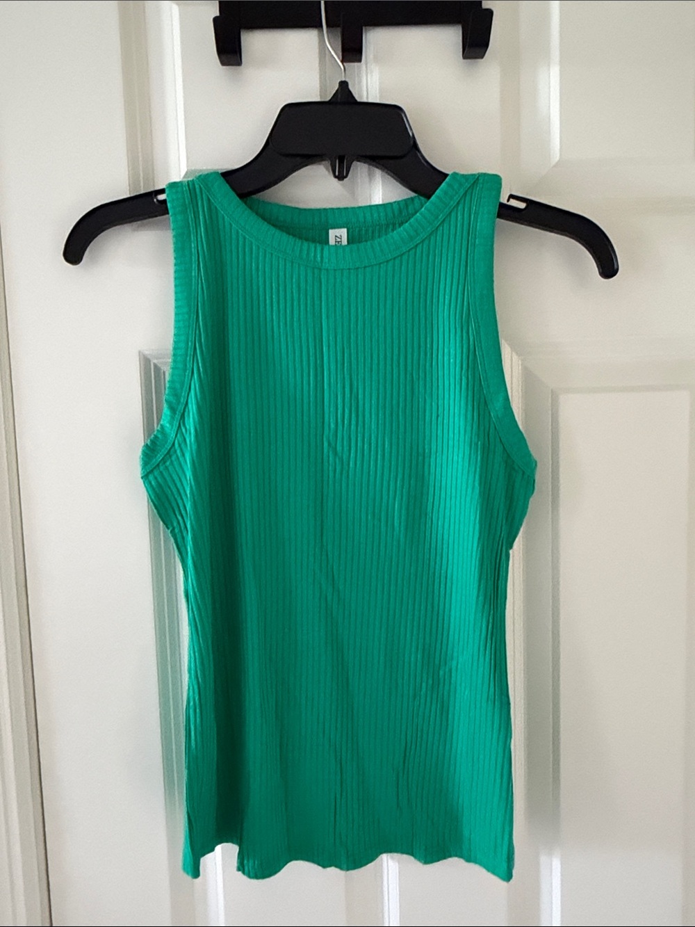 Zenana Outfitters Emerald Ribbed Tank Top